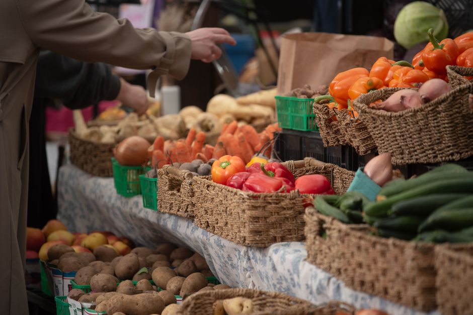 Panier de légumes frais