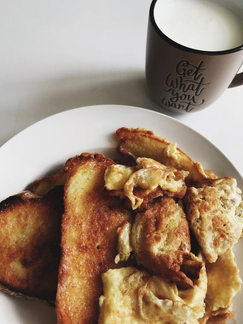 Le pain rassis transformé en pain perdu